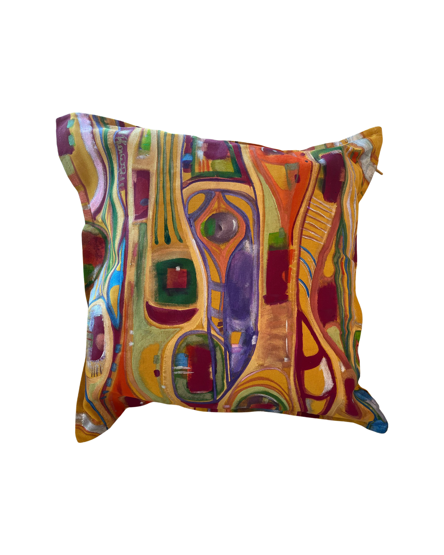 What HUE Got - Custom Hand Painted Pillow Case