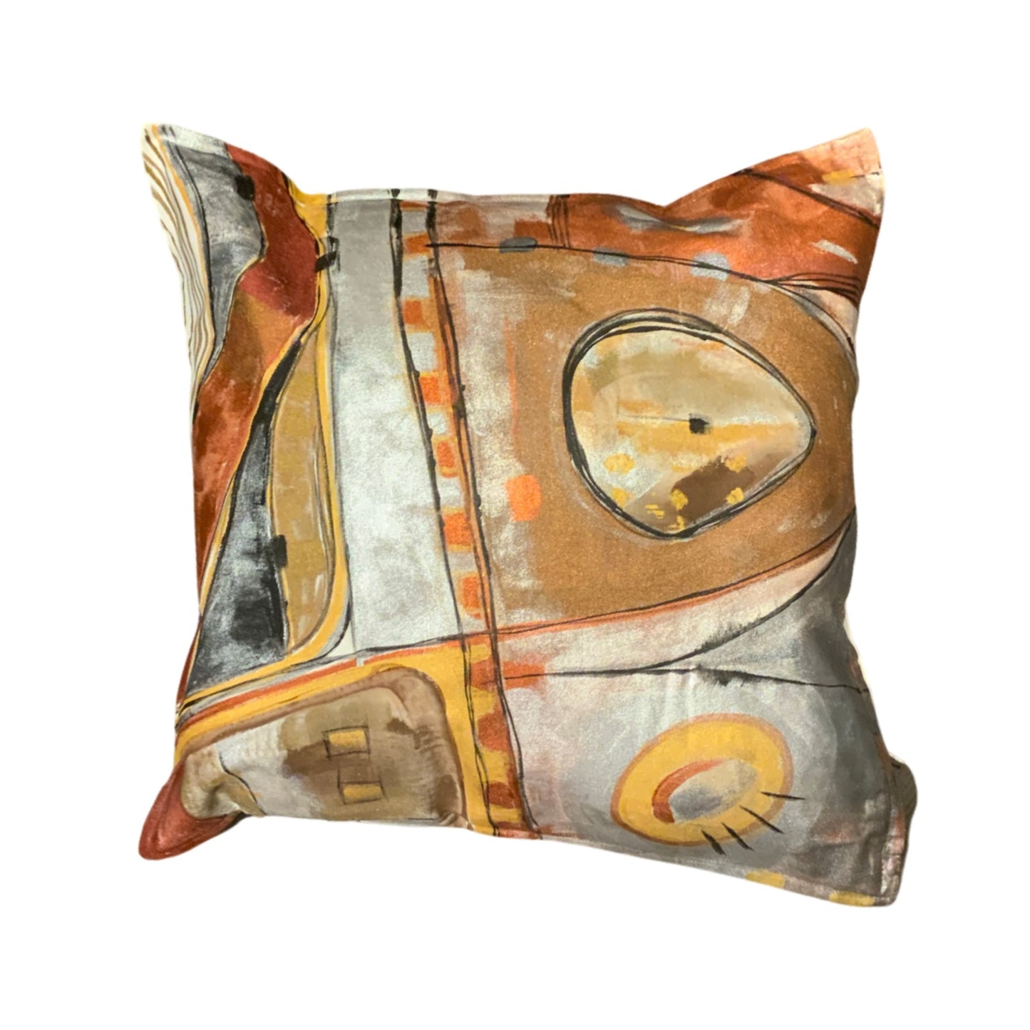 “Ariel View to Life” - Hand Painted Pillows