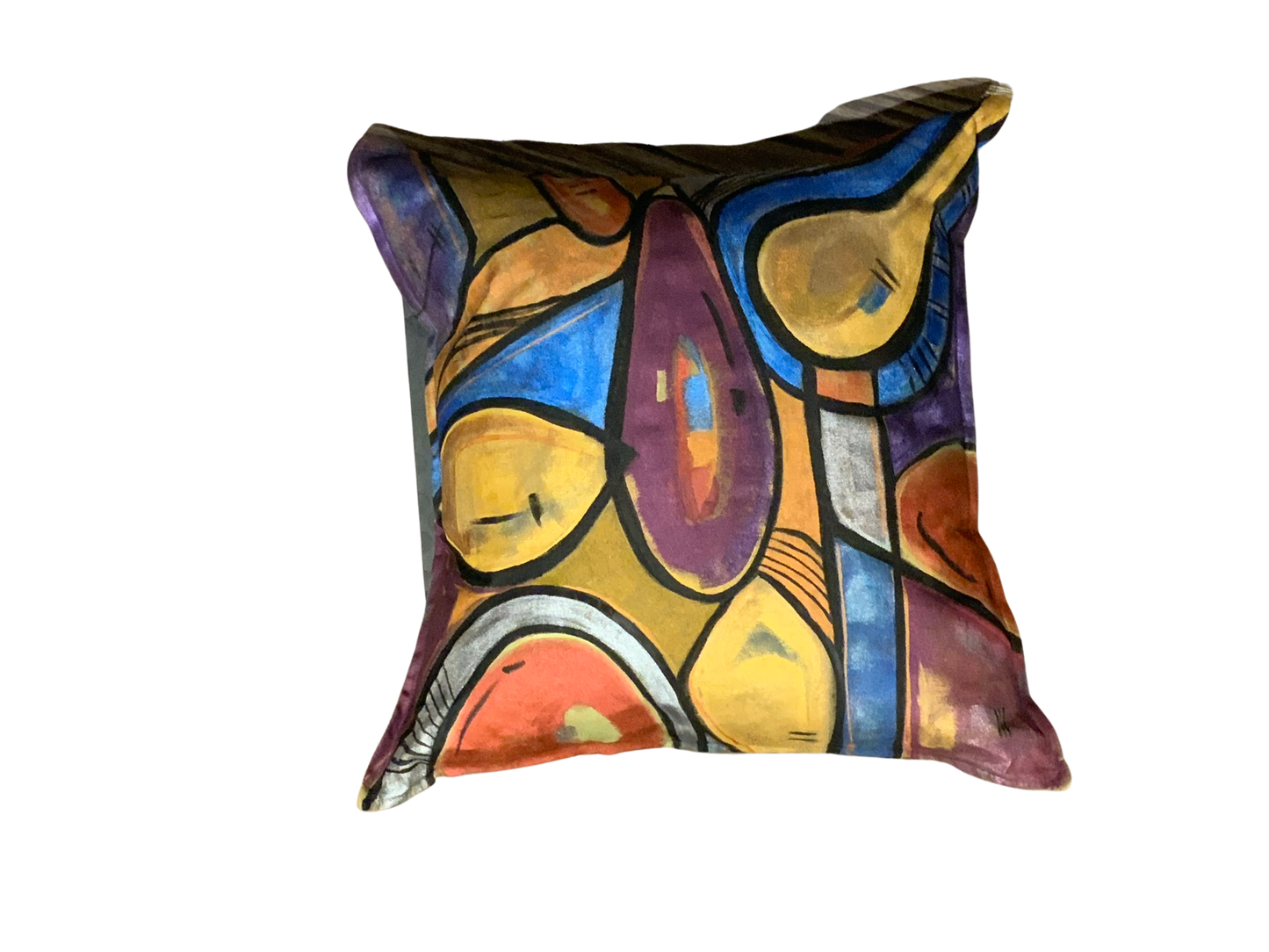 HUE FOs- Custom Hand Painted Pillow Case