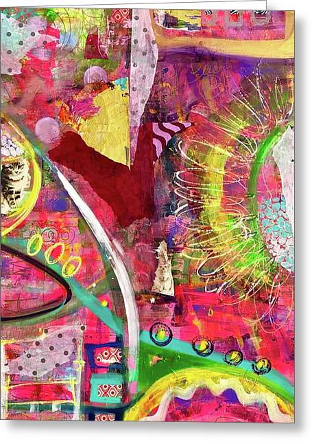 Kitten in The Dog House - Greeting Card