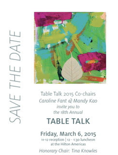 2015 Featured Artists at UH Friends of Women's Studies Table Talk