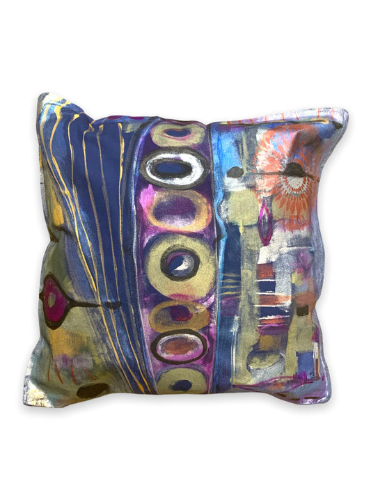 Blue Berry Explosion - Custom Hand Painted Pillow Case
