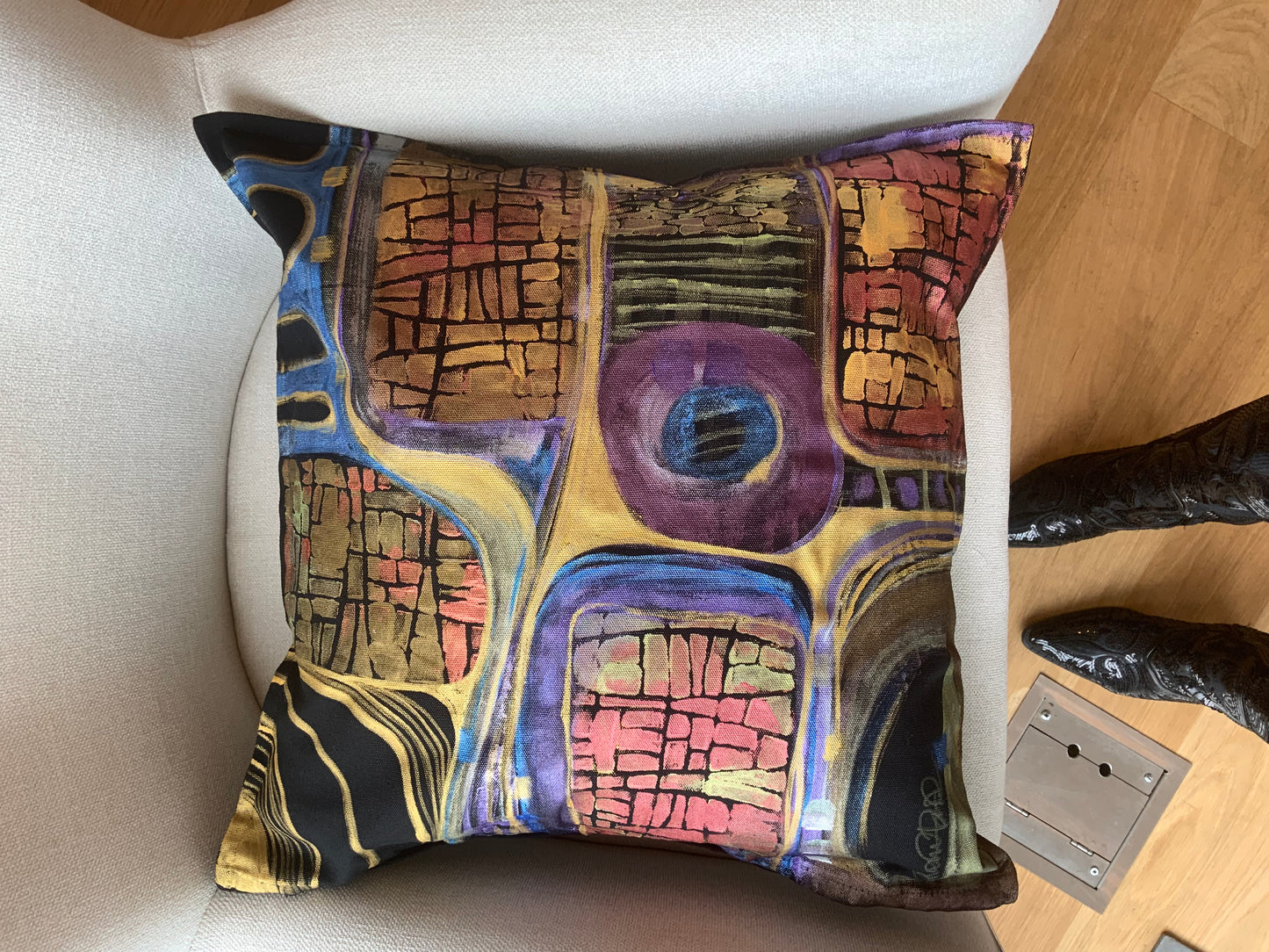 Eklectic Nights - Custom Hand Painted Pillow Case
